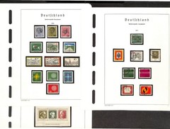 Germany Stamp Collection in Hingless Lighthouse Album Springback Binder 1954-76