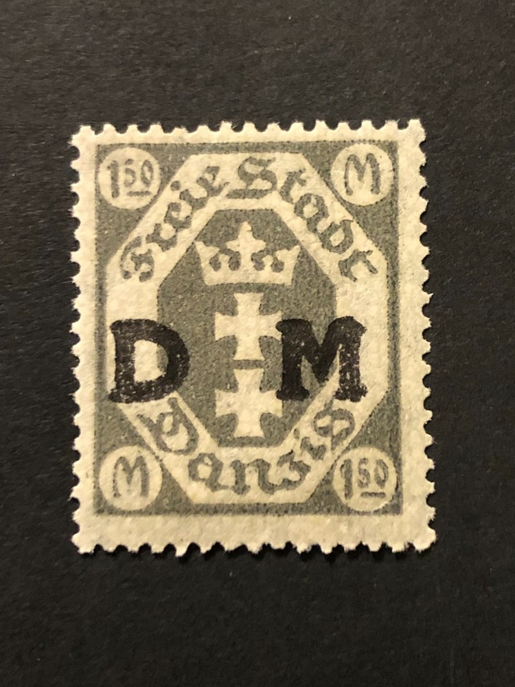 Germany POLAND DANZIG 1921 FREE STATE, 1.50 Mark MNH /s2 #c25