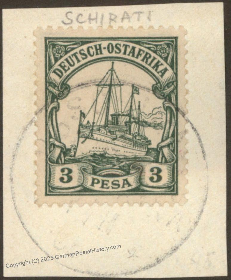 Germany 1903 SCHIRATI East Africa Mi12 Unwmk Deutsch Ostafrika DOA Yacht 114895