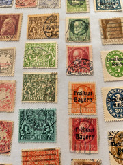 Fascinating Collection Of 50 Used Bavarian Stamps Germany Lot BAV