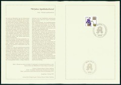 GERMANY FOLDER 1991/02 APOTHEKER APOTEKER BERUF