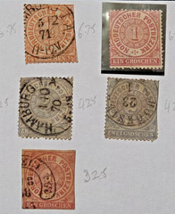 1868-69 North German Confederation Norddeutscher Postbezirk NDP 12 Stamps Lot