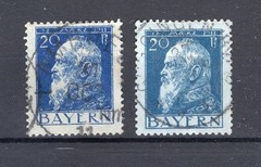 Bayern 79Ia+b Mint Both Colors Cancelled (Example Image) Used EUR 13