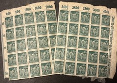 Postage Stamps For Crafting: Germany 1922 40m Farmers Issue; Green; 50 Pcs