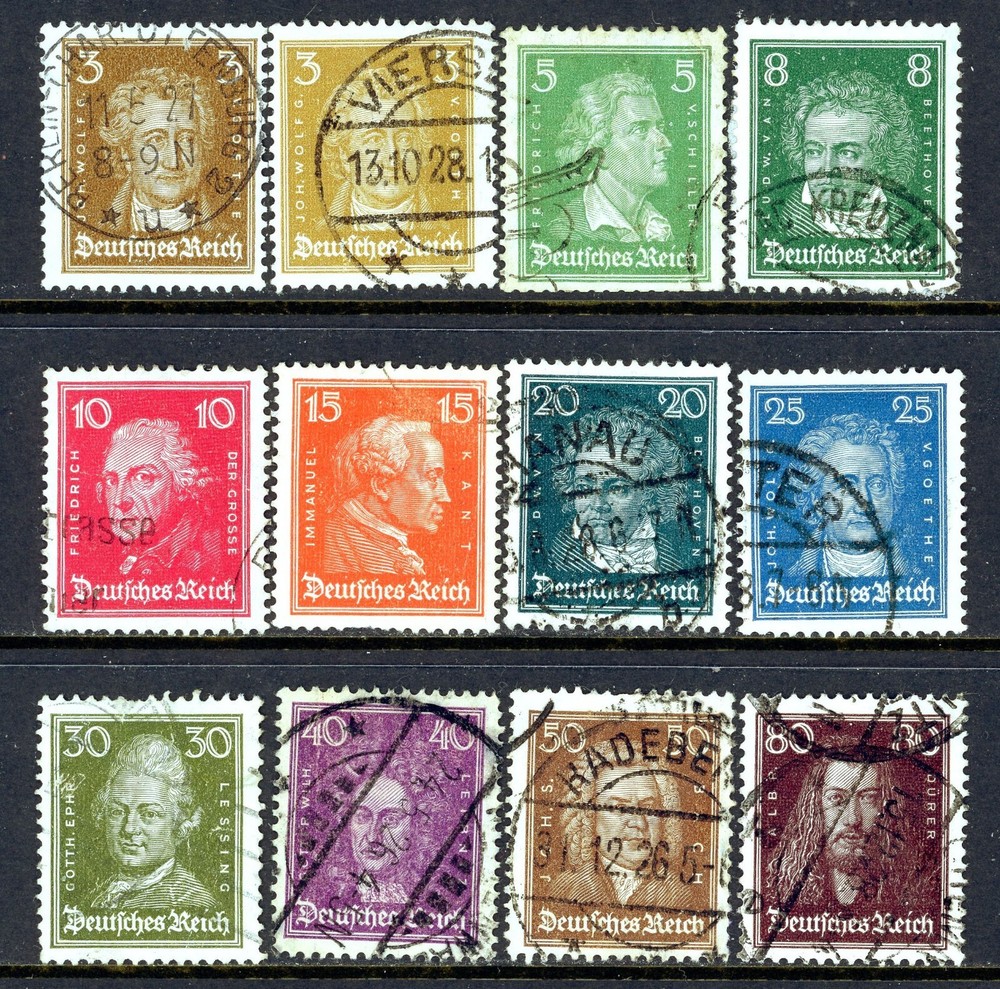 Stamps Germany, Scott # 351-362 used, complete set