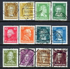 Stamps Germany, Scott # 351-362 used, complete set