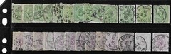 POSTMARKS Used stamps GERMAN Empire Pfennige 50 mixed 1875-1877 #2351