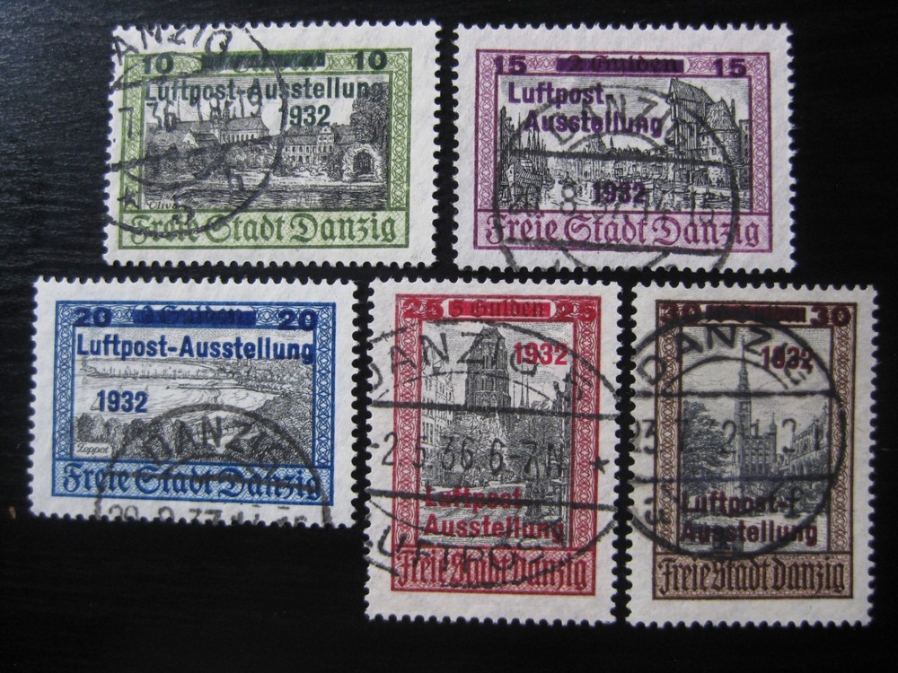 DANZIG GDANSK Mi. #231-235 scarce used stamp set! CV $265.00