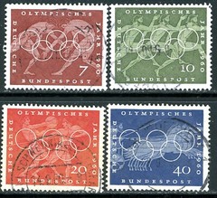 Stamps Germany, Scott # 813-816 used, complete set