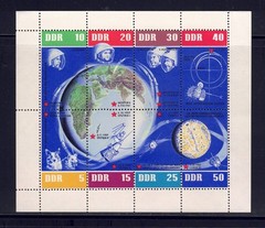 Germany (DDR) – 1962 Sc. 634, Space Flights & Astronauts souvenir sheet MNH