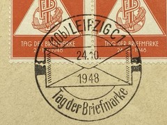 1948 GERMANY FDC STAMP DAY SEMI POST