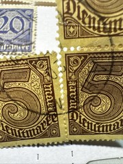 Lot of 100+ Germany 1922-23 Hyperinflation Millionen Milliarden Dienstmarke