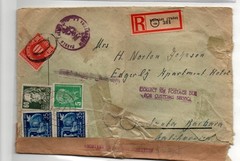 1952 East Germany censored Registered Postage Due cover to US