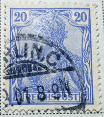Germany Lot of 20 1889 – 1900 Stamps (SC 46-63, 46a)