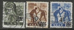 Germany 1947 SAAR surcharged set under French Administration used $ 154.00