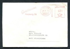 Germany – BRD : Interesting cover from Bamberg 1 (00.9.77) – machine franking