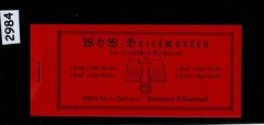 MNH Stamp Booklet Complete and Original 1938 Germany Winter relief fund