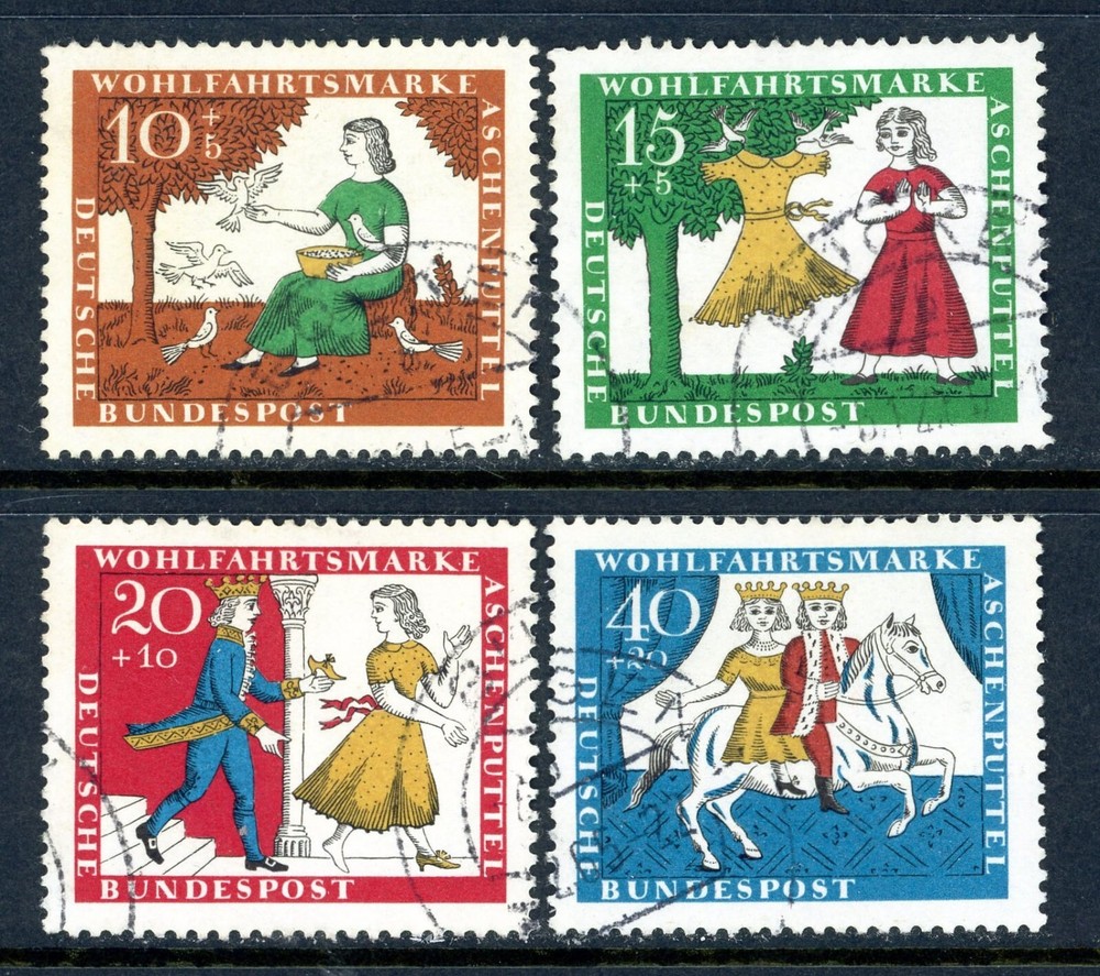 Stamps Germany, Scott # B408-B411 used, complete set