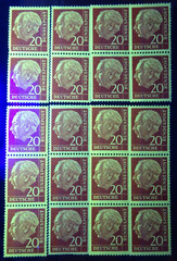 20 x Stamp No. 185 Y Heuss Clean Mint Never Hinged (2)