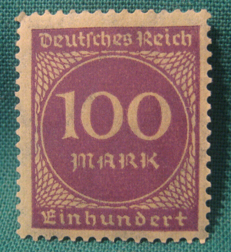 1923 Germany-100 Mark (Purple) Deutsches Reich-Mint Never Hinged Single #268
