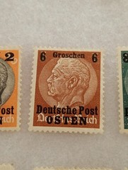 1939 – 1940 German (Occupation of Poland) Deutsche Post OSTEN“ Series