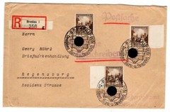 DR-3.Reich 665 As EINSCHEIBE-POSTSACHE (CA7856)