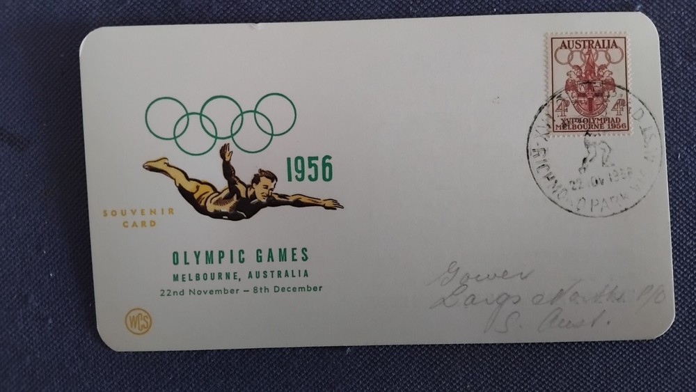 COVER AUSTRALIA XVI OLYMPIAD MELBOURNE 1956 ATHLETICS ( F5796)