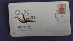 COVER AUSTRALIA XVI OLYMPIAD MELBOURNE 1956 ATHLETICS ( F5796)