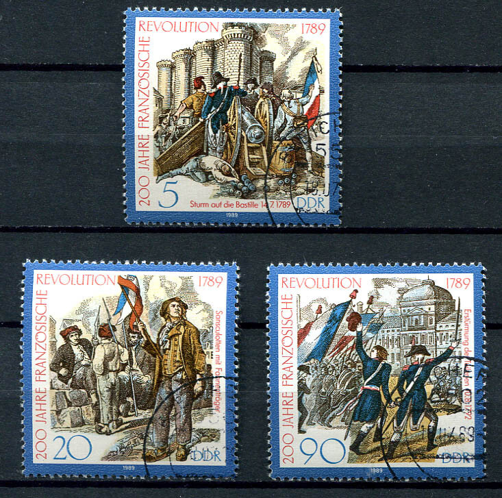 Germany – DDR : French Revolution Bicentenary set from 1989 – CTO