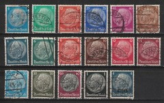 GERMANY:1932-36 SC#391-93,95-96,401-09,412,415,417 Used Pres. von HindenburgT631