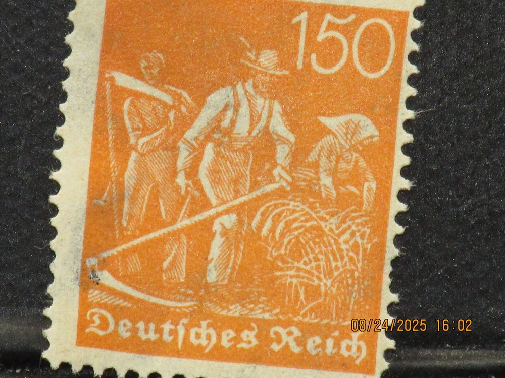 The listing is:(1)1922 German Württemberg „Workers“ definitive series Stamp-LH