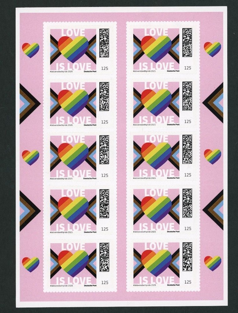 Dt. Post Pride Special Edition #deliveredwithpride 2025 sheet of 10 at 1.25