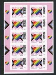 Dt. Post Pride Special Edition #deliveredwithpride 2025 sheet of 10 at 1.25