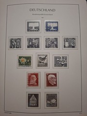 BRD Sammlung 1951-1963 in Leuchtturm-Vordruckalbum – Posthorn-Satz, Heuss, Europ
