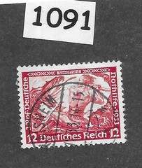 Used stamp Richard Wagner Siegfried 1933 B54 Germany Opera #1091