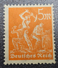 Stamp Germany Deutsches Reich 5 Mark 1922 INFLA Berlin Mi. Nr. 238 Z [🇩🇪18265]