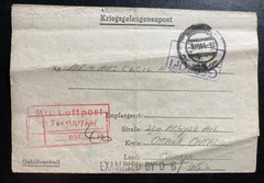 1944 Germany Stalag Air Force Prisoner of War POW Letter Cover to Ottawa Canada