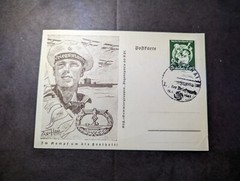 1941 Germany Postcard Cover Dresden A1 Stamp Day Kriegsmarine Naval Soldier