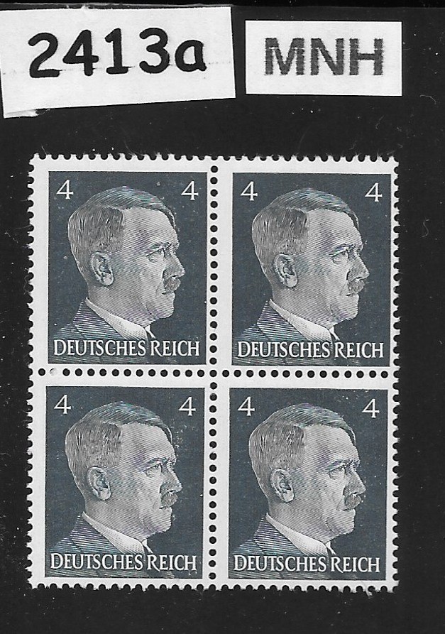 MNH stamp block 1941 Adolf Hitler PF04 Sc 508 Third Reich era Germany #2413a