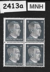 MNH stamp block 1941 Adolf Hitler PF04 Sc 508 Third Reich era Germany #2413a
