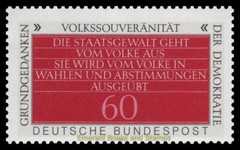 EBS Germany 1981 – Democracy (I) – Michel 1105-1107 – MNH**