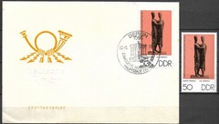 GERMANY (DDR) – 1976 „State Museums Berlin: Bronze Sculptures“ 3 FDC’s & MNH Set