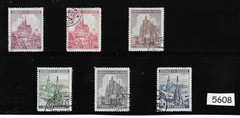 Complete WWII stamp set / B a M German Occupation / Cathedrals / Third Reich era