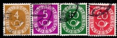 GERMANY POST & HORN ISSUES SCOTT 671-72 675 677 679-82 USED
