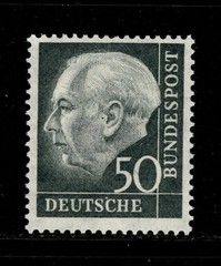 Germany Postage Stamp – 1954 – #714 – MLH – Theodor Heuss