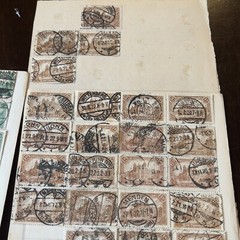 1920 INVESTORS LOT GERMANY STAMPS ON PAGES BERLIN POST OFFICE, MANY PERFINS