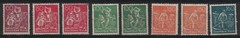 GERMANY:1921 SC#144//149 MNG Iron Workers, Miners, Farmers T618