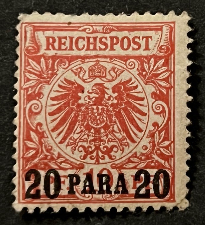 Travelstamps: Germany Offices in Turkey OP Stamps Mi 7 20 Para on 10pf MOGH