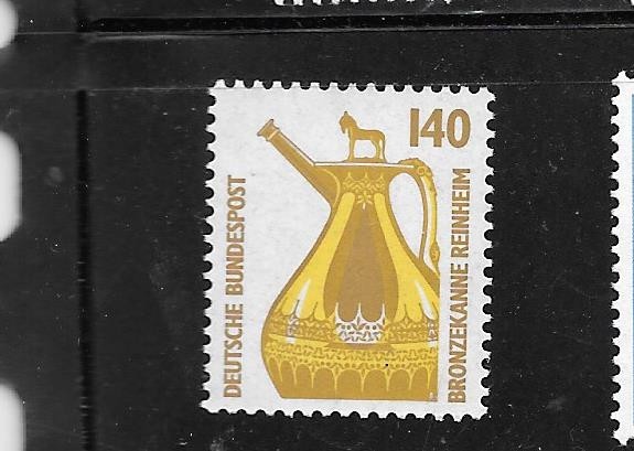 GERMANY GERMAN SC#1532 1989 2.40PF MNH XF REINHEIM BRONZE DEFINTIVE SINGLE STAMP