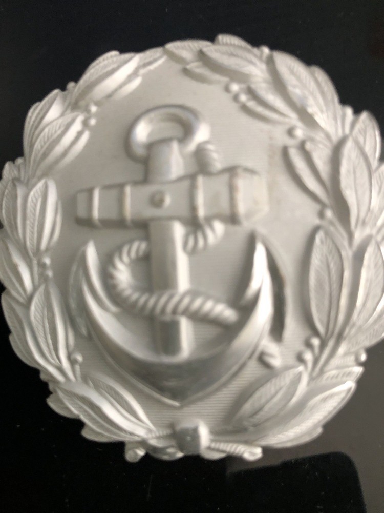 German Navy Kriegsmarine officer parade belt buckle silver tone WW2 3″